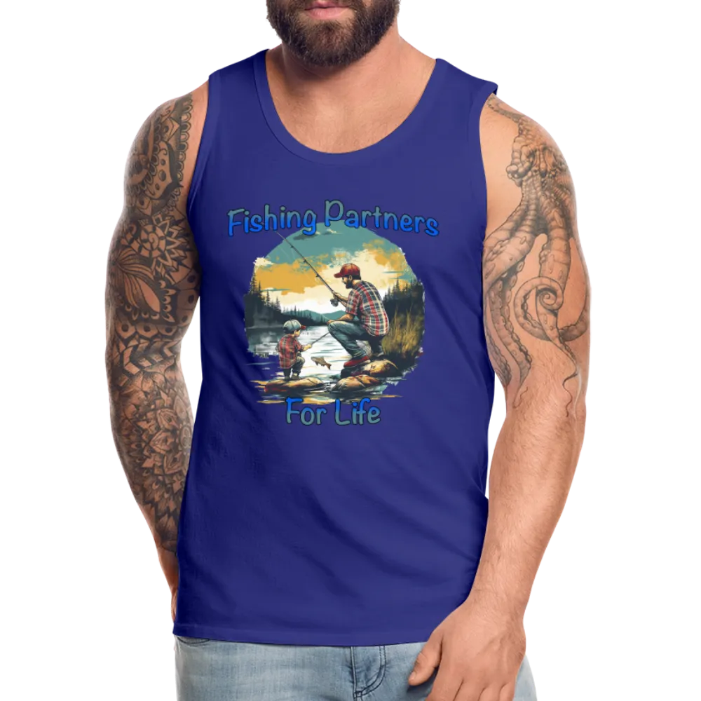 Fishing Partners for Life (Dad and Son) Men’s Premium Tank Top