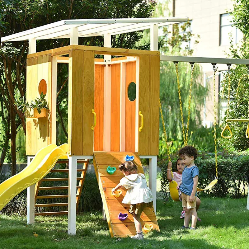 Forest - Modern Backyard Outdoor Swing Set