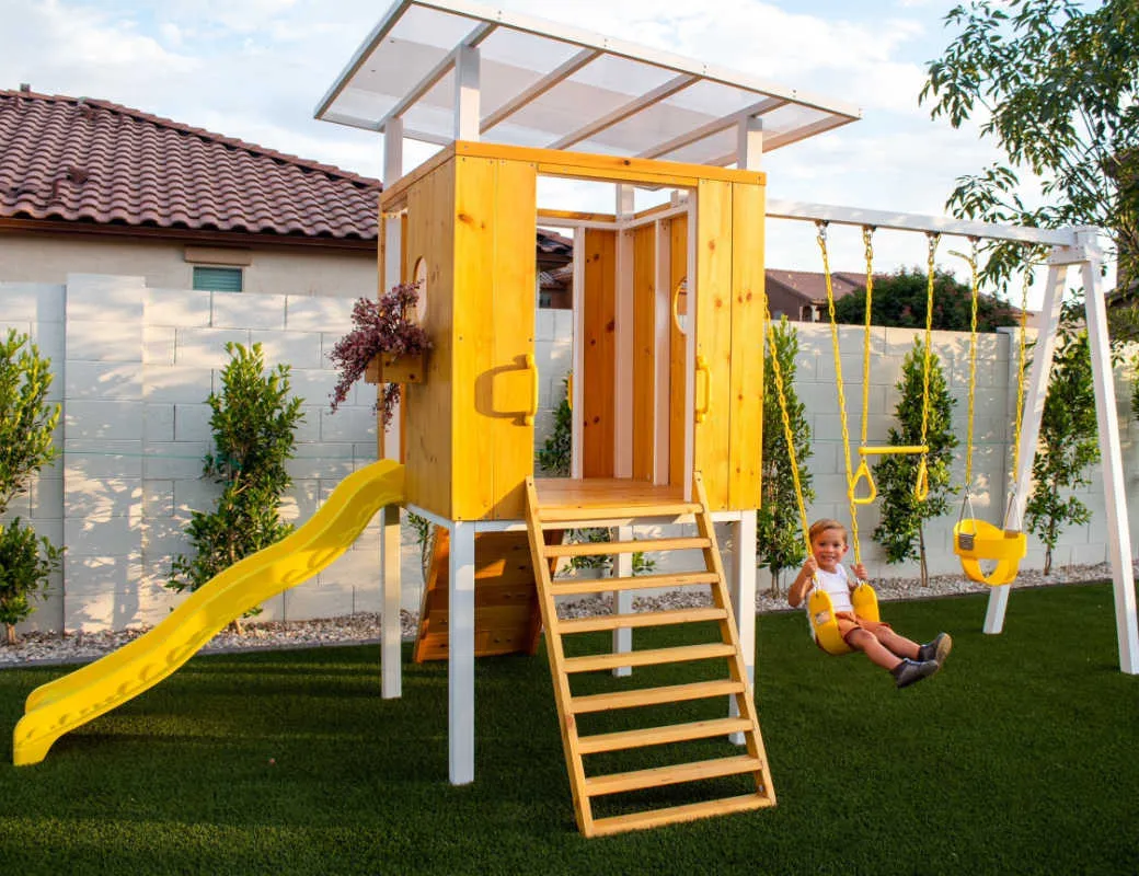 Forest - Modern Backyard Outdoor Swing Set