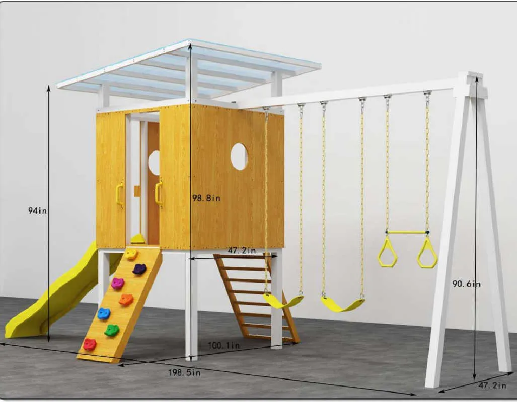 Forest - Modern Backyard Outdoor Swing Set