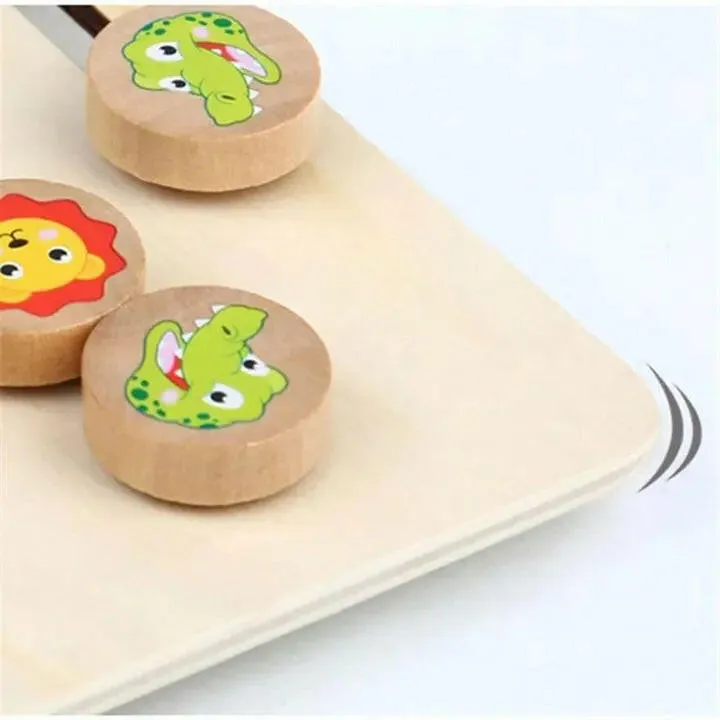 Four Colour Animal Logic Educational Wooden Game