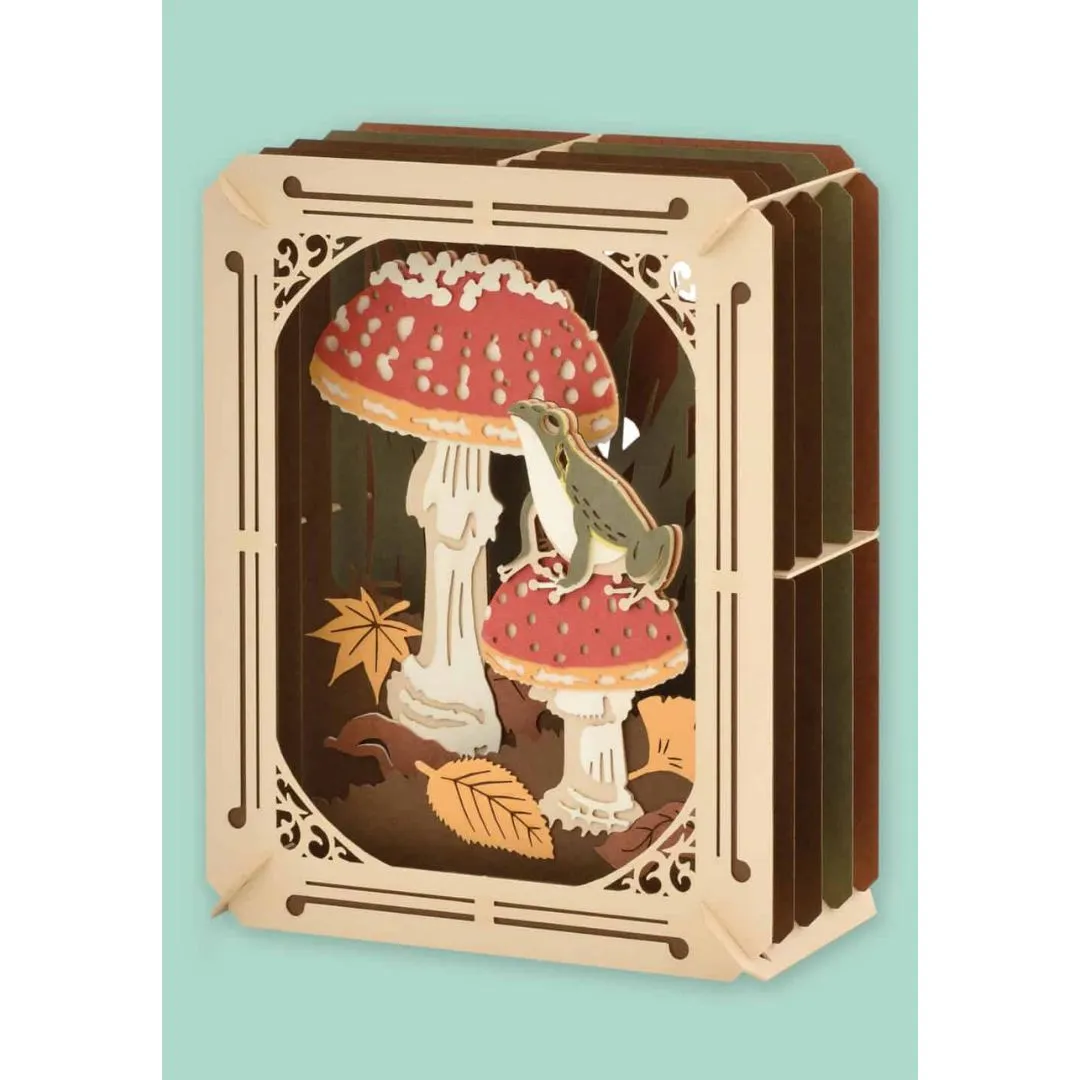 Frog & Mushroom Paper Theatre: 3D Paper Craft Kit