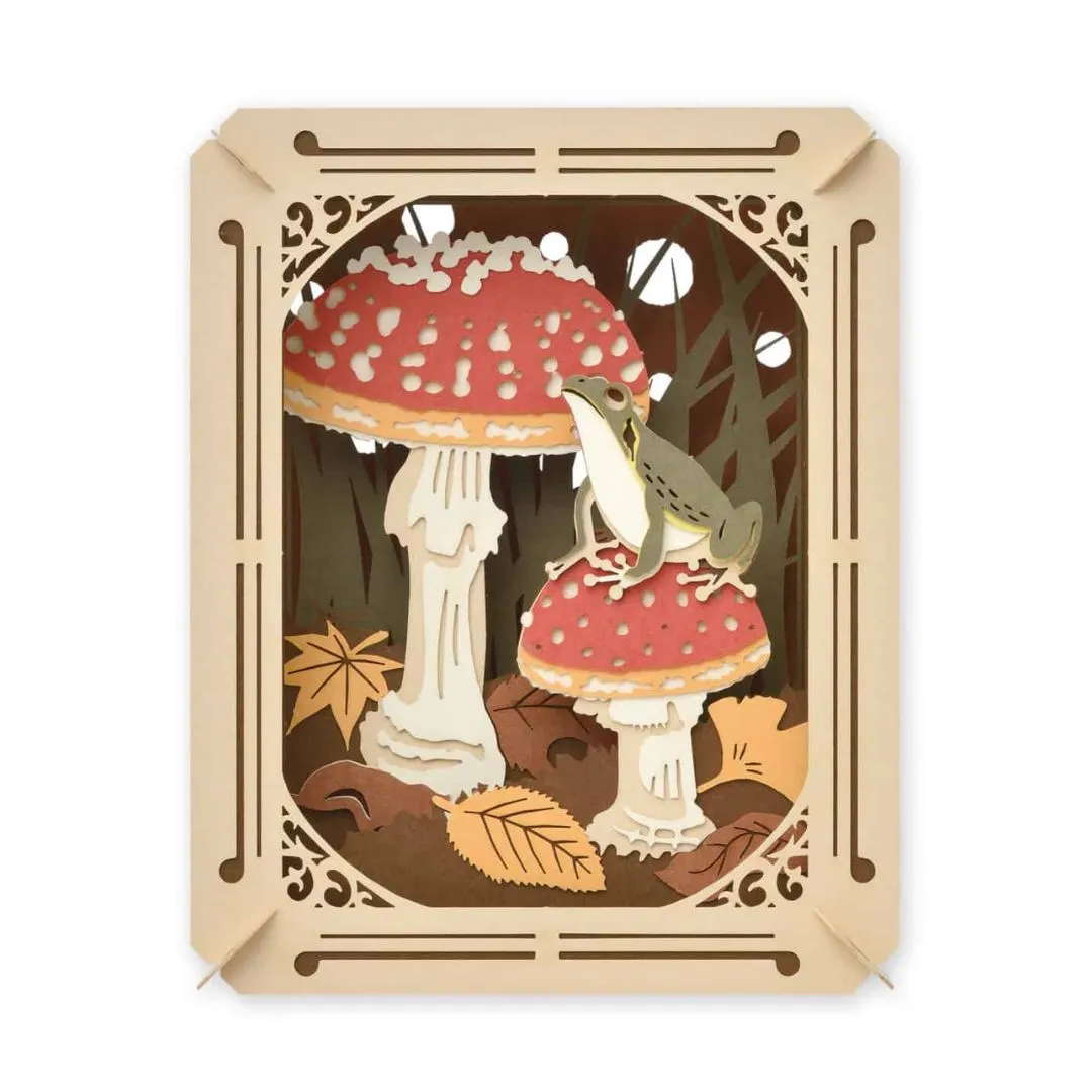Frog & Mushroom Paper Theatre: 3D Paper Craft Kit