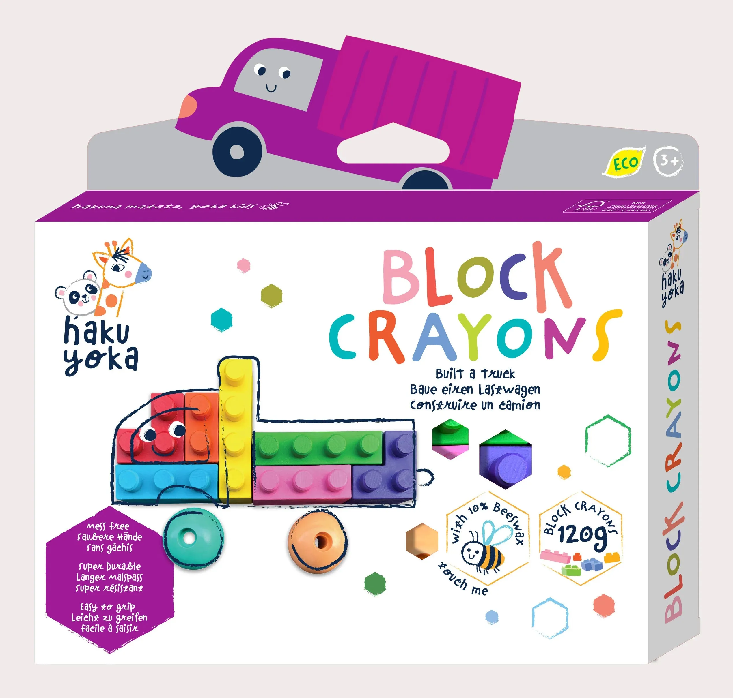 Haku Yoka Block Crayons Assorted