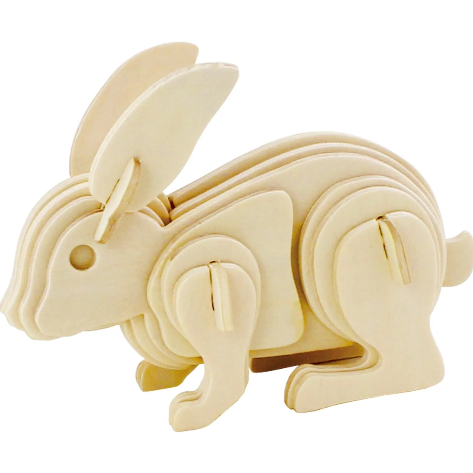 Hands Craft DIY 3D Wooden Puzzle 6 ct, Farm Animals-JP2B7