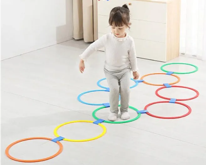 Hopscotch Rings Pretend Play - 10 Pieces