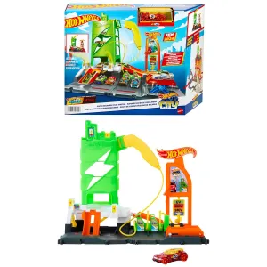Hot Wheels city Super Recharge Fuel Station
