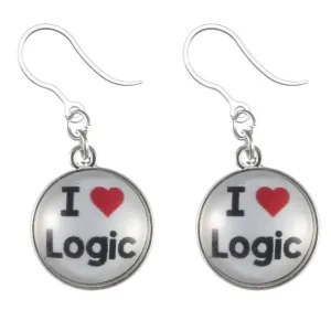 I Love Logic Dangles Hypoallergenic Earrings for Sensitive Ears Made with Plastic Posts