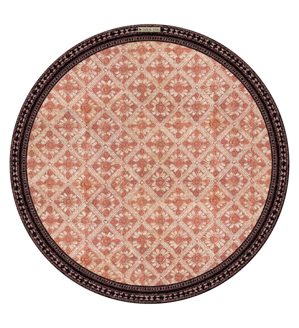 Jaipur Flower Round Vinyl Placemat