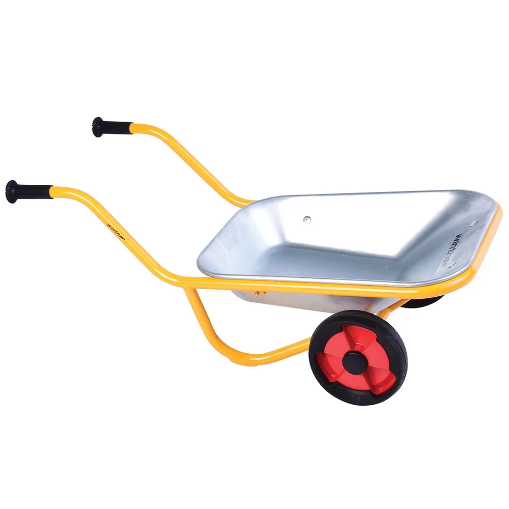 Kids’ Heavy-Duty Steel Wheelbarrow | Safe Two-Wheeled Design