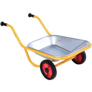 Kids’ Heavy-Duty Steel Wheelbarrow | Safe Two-Wheeled Design