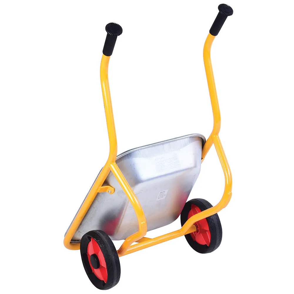 Kids’ Heavy-Duty Steel Wheelbarrow | Safe Two-Wheeled Design