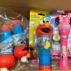 Licensed Sing With Me Lights & Sounds Microphone Assorted (48 Pcs Lot)