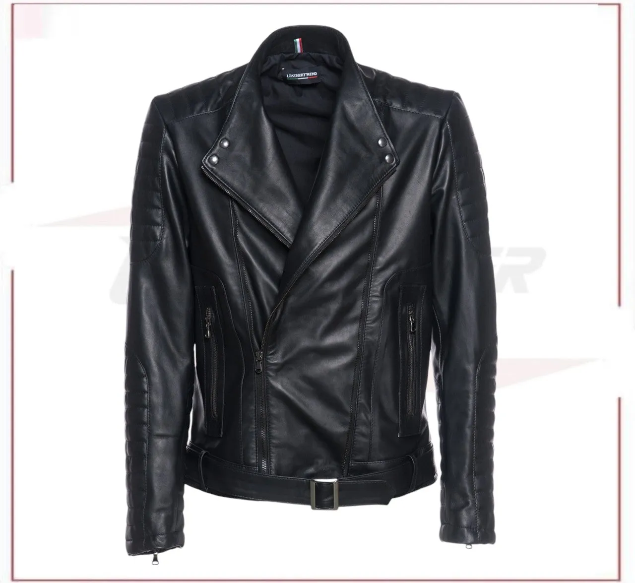 Men's Perfecto Jacket in Genuine Black Leather