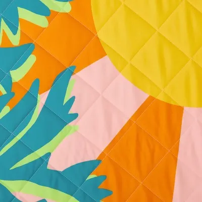 New - Retro Palm Picnic Blanket - Sun Squad