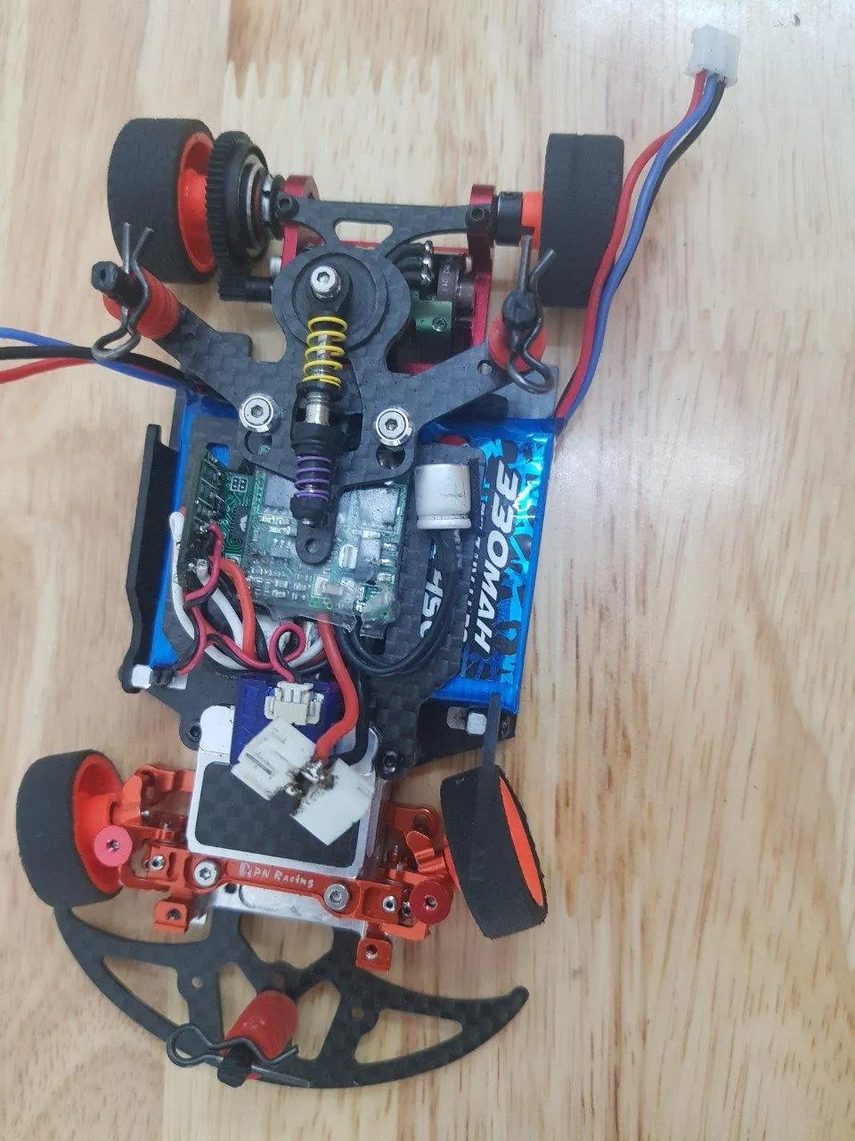 Nexx Racing SKYLINE Dual Lipo Carbon Chassis Conversion Kit For MR03 (ORANGE) NX-116