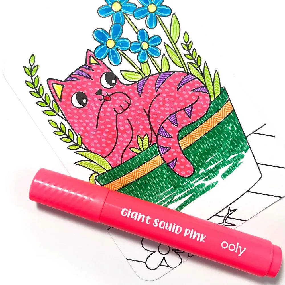 Ooly Undercover Art Coloring Activity Art Cards - Smitten Kittens