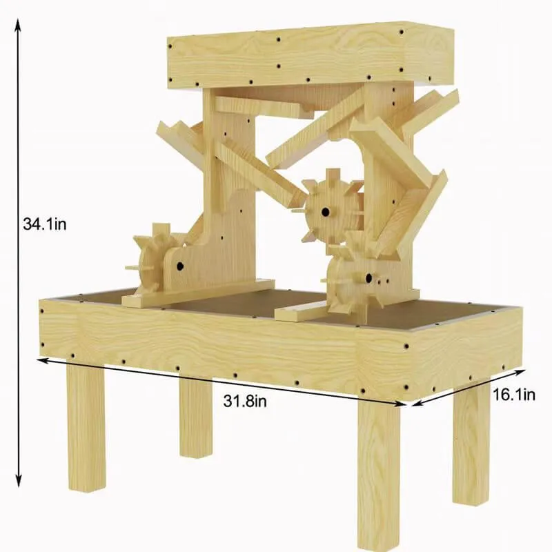 Outdoor Wooden Water Table For Kids, Toddlers