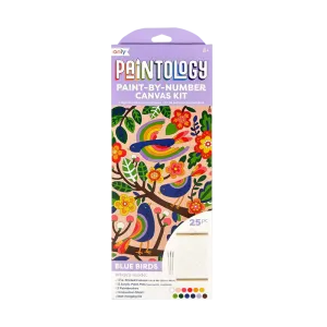 Paintology Paint-By-Number Canvas Kit - Blue Birds