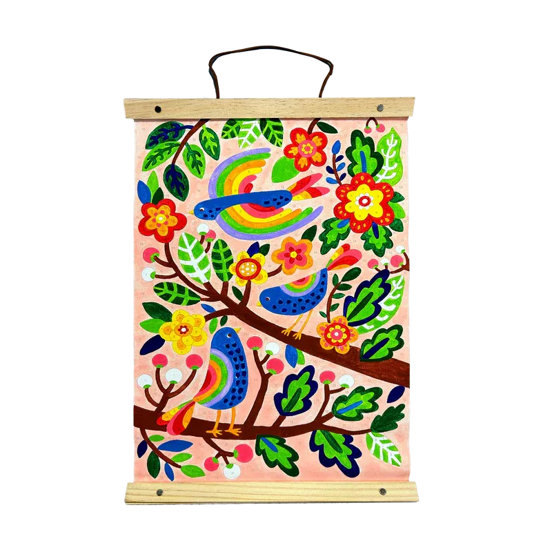 Paintology Paint-By-Number Canvas Kit - Blue Birds