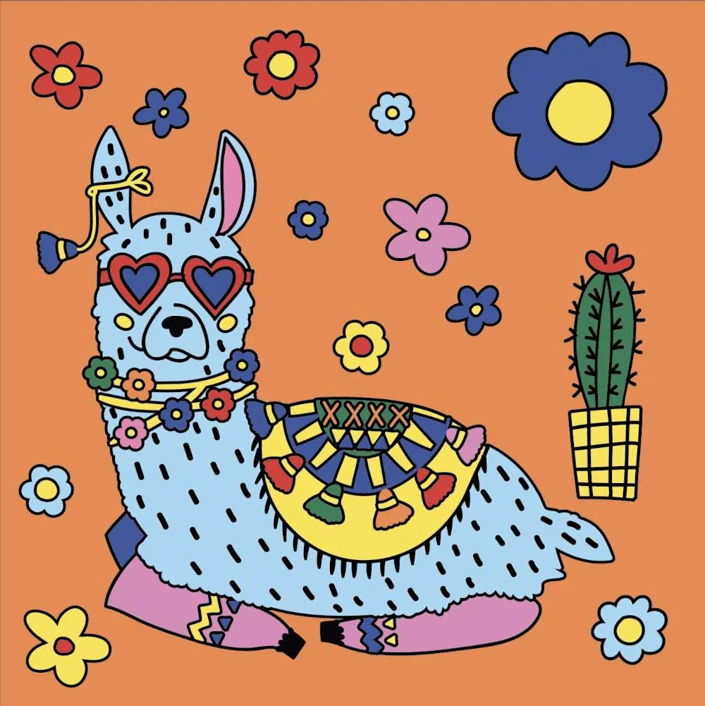 PBI Fun Art Guided Painting - Llama