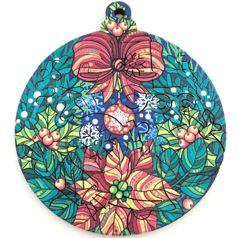 "Christmas" Laser Cut Puzzle Baubles kit