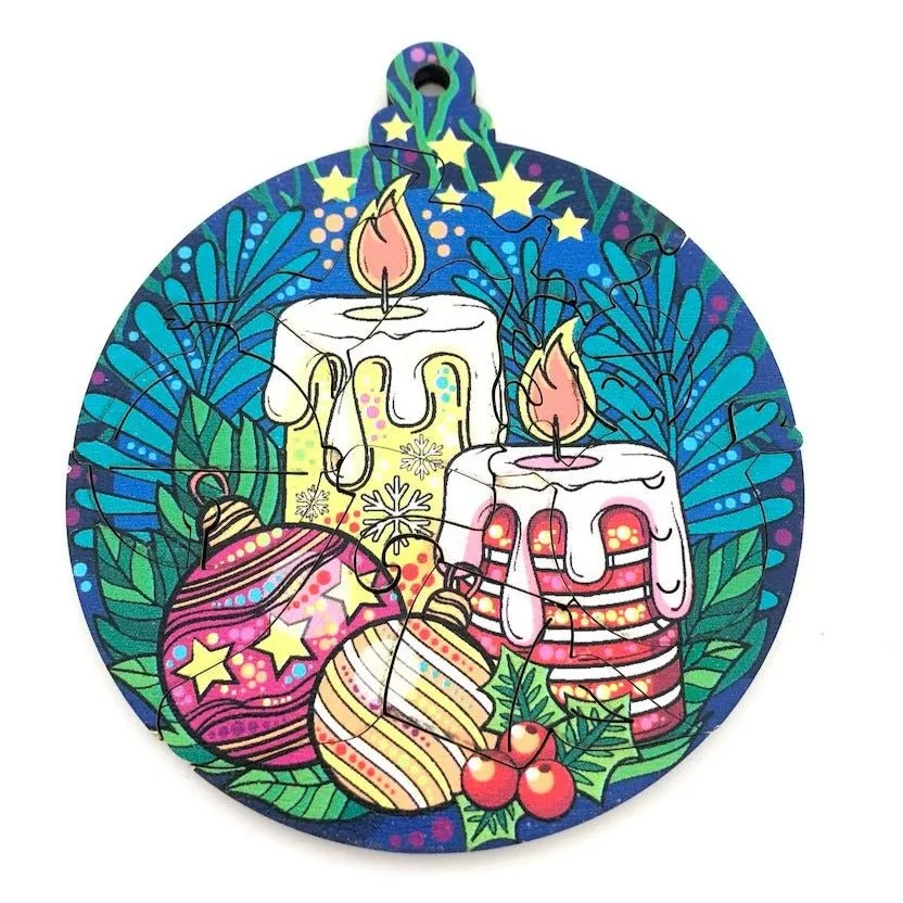 "Christmas" Laser Cut Puzzle Baubles kit