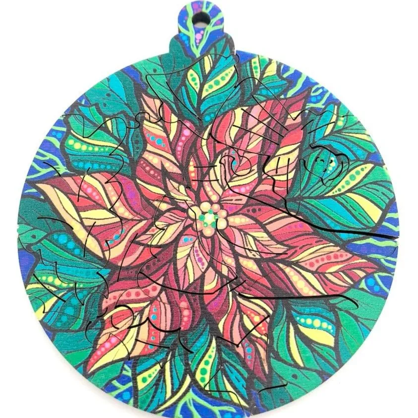 "Christmas" Laser Cut Puzzle Baubles kit