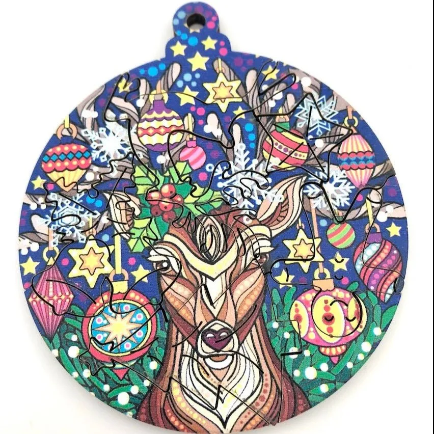 "Christmas" Laser Cut Puzzle Baubles kit