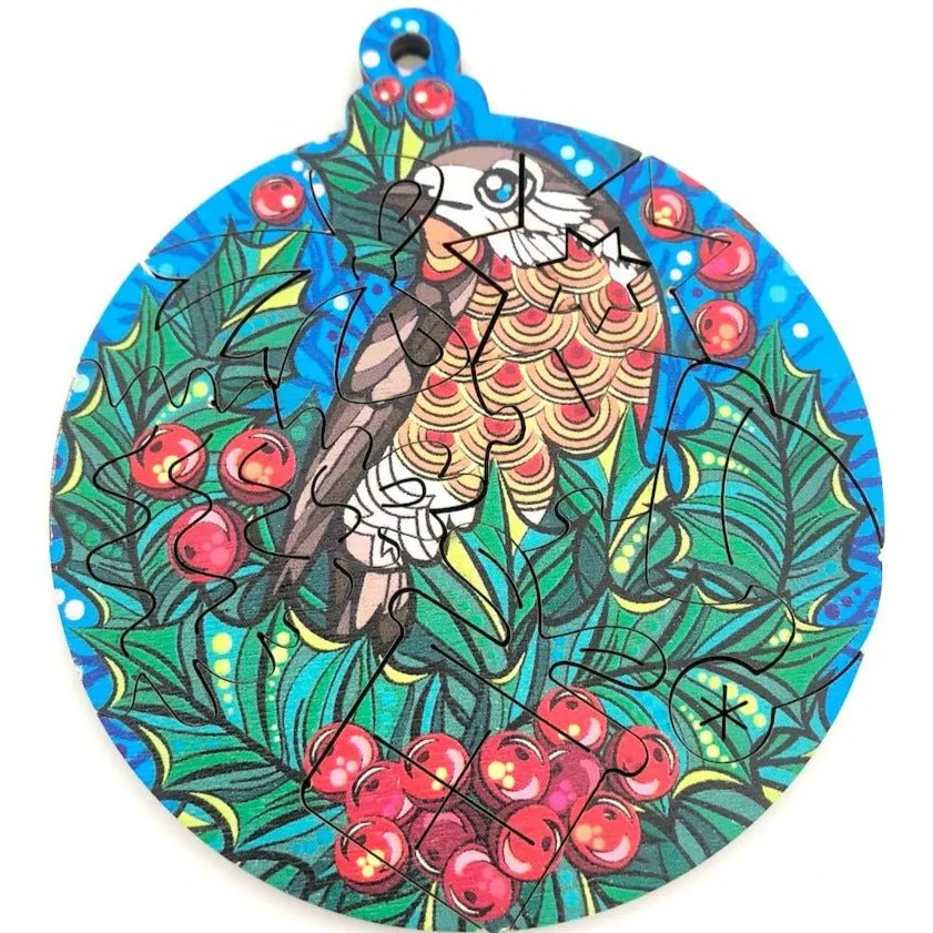 "Christmas" Laser Cut Puzzle Baubles kit