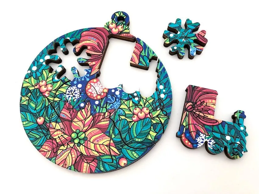"Christmas" Laser Cut Puzzle Baubles kit