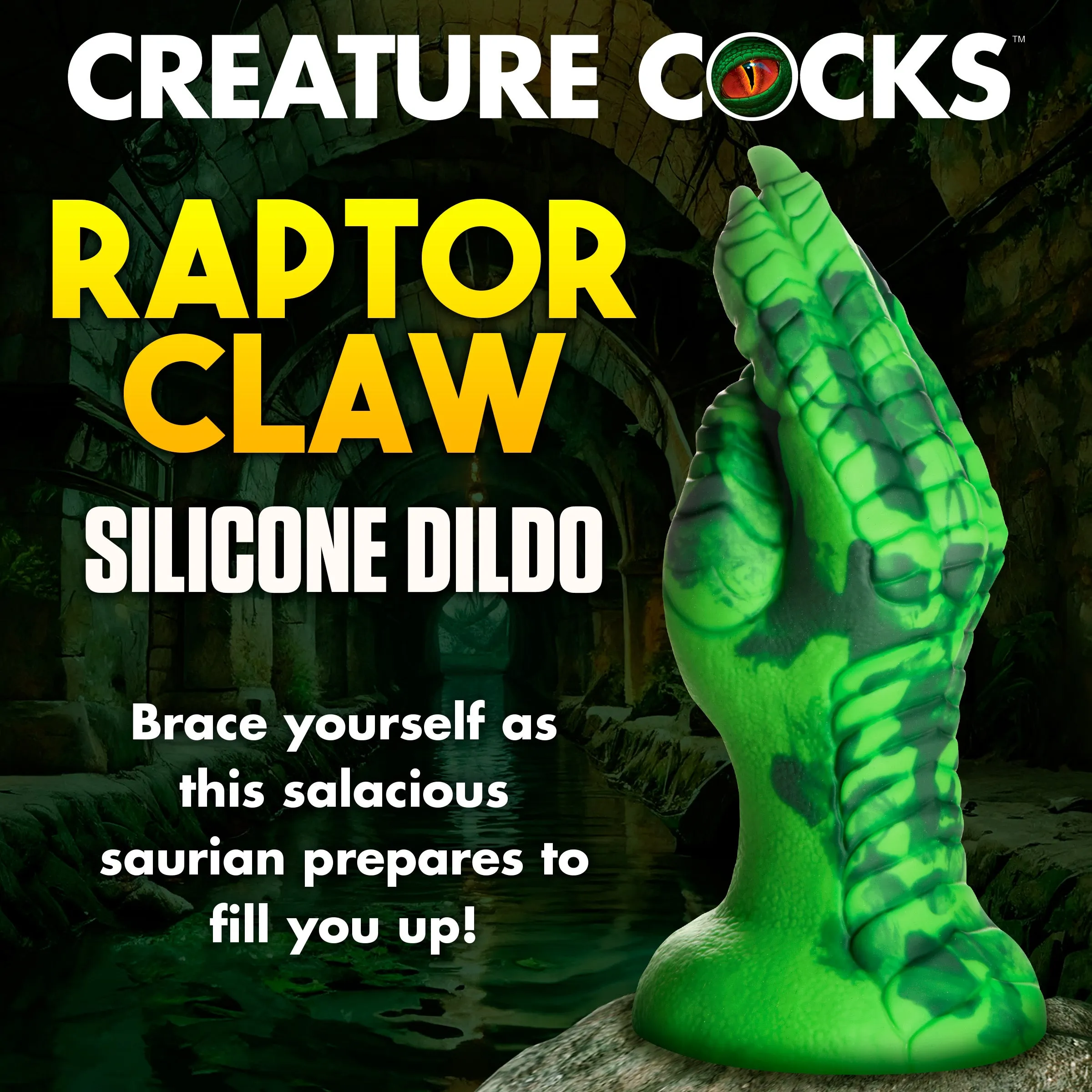 Raptor Claw Fisting Dildo - Green