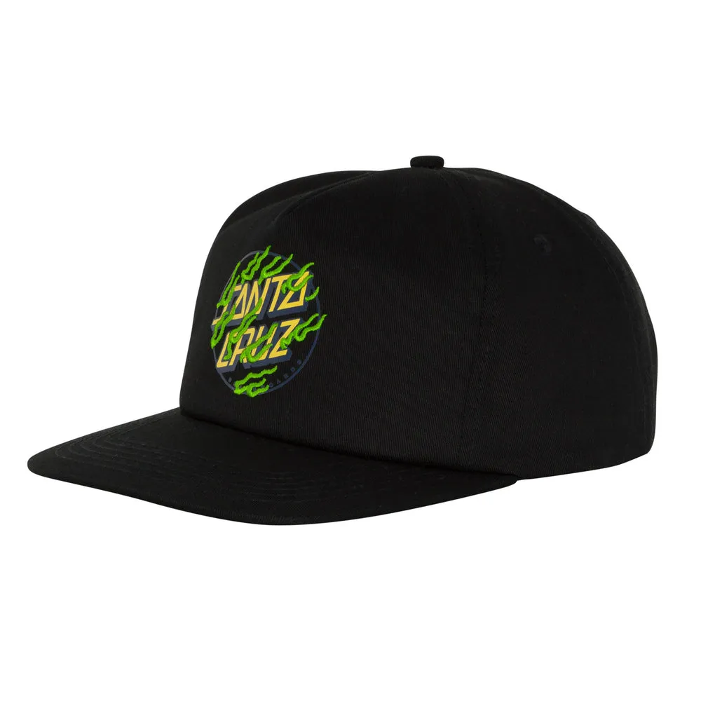 Santa Cruz Inferno Dot Snapback Mid Profile Unisex Hat - Black
