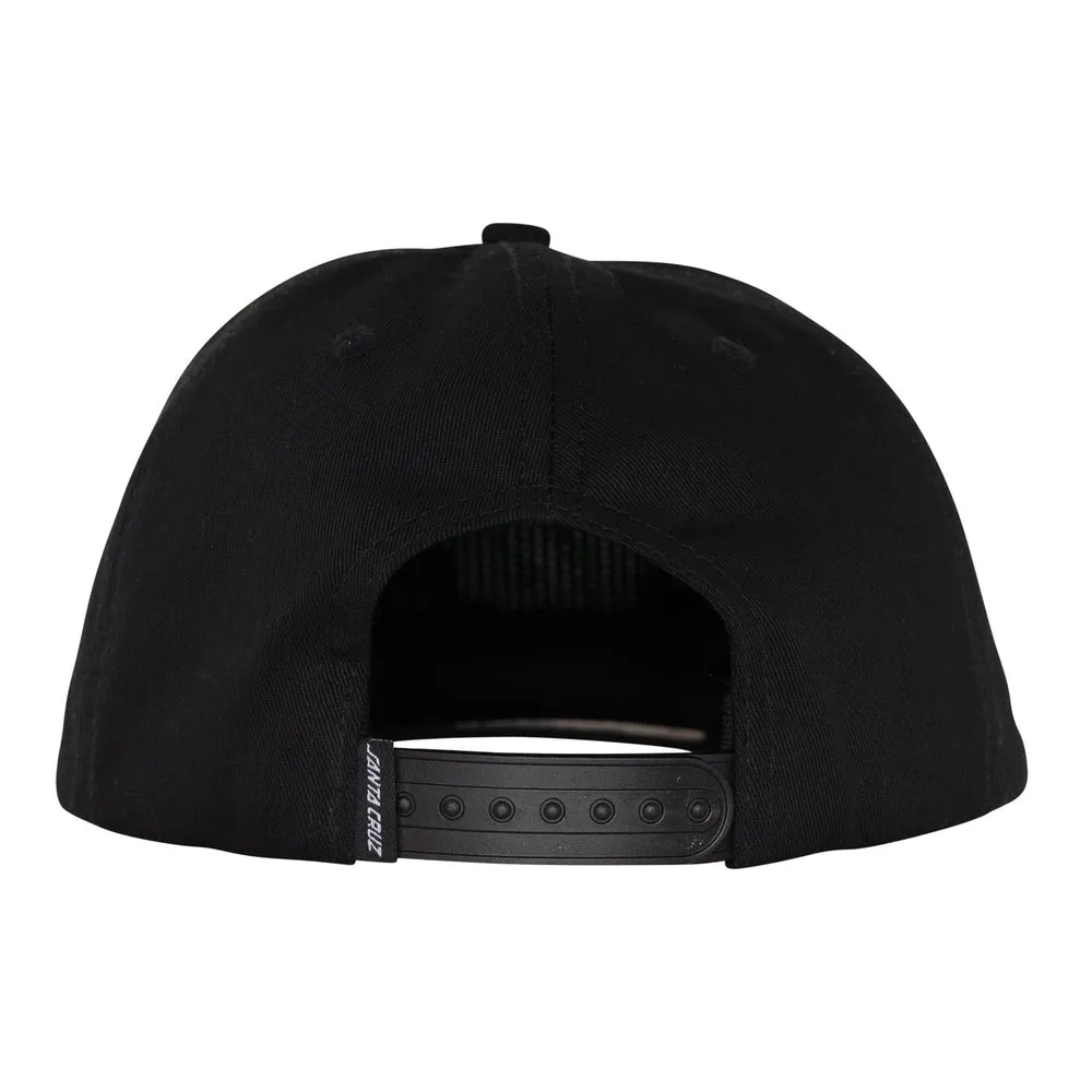 Santa Cruz Inferno Dot Snapback Mid Profile Unisex Hat - Black