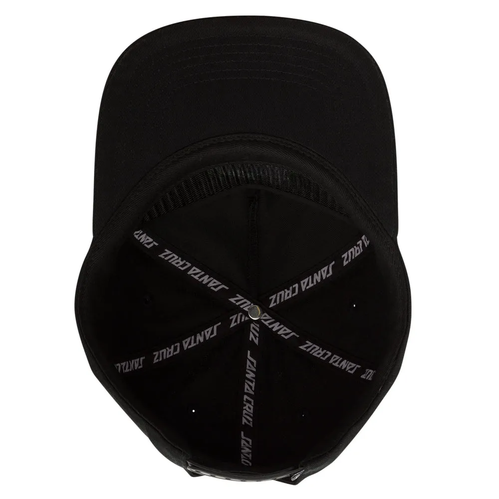 Santa Cruz Inferno Dot Snapback Mid Profile Unisex Hat - Black