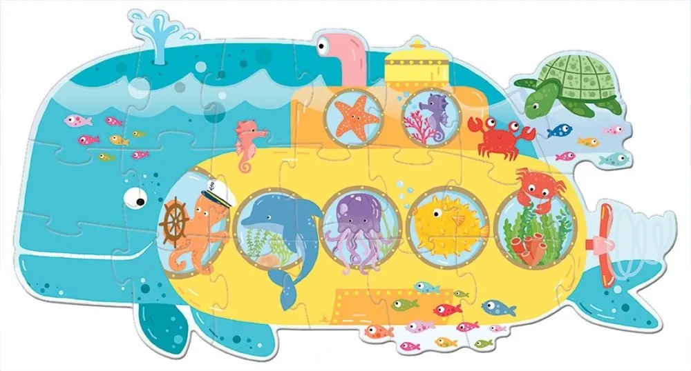 Sassi Junior Travel Puzzle Animals in a Sub