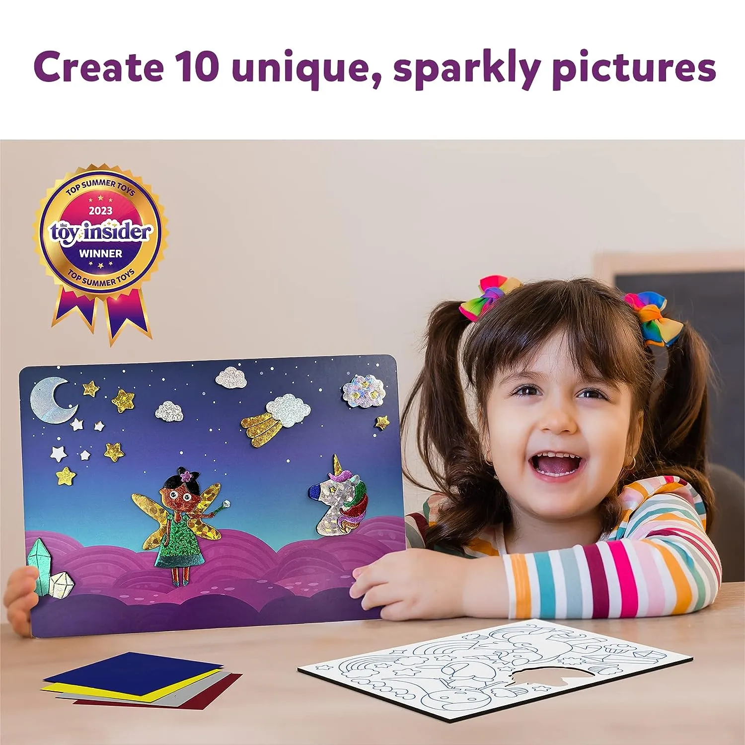 Skillmatics Foil Fun Unicorns & Princesses - Art & Craft DIY Activity Kits for Ages 4 to 9 Years