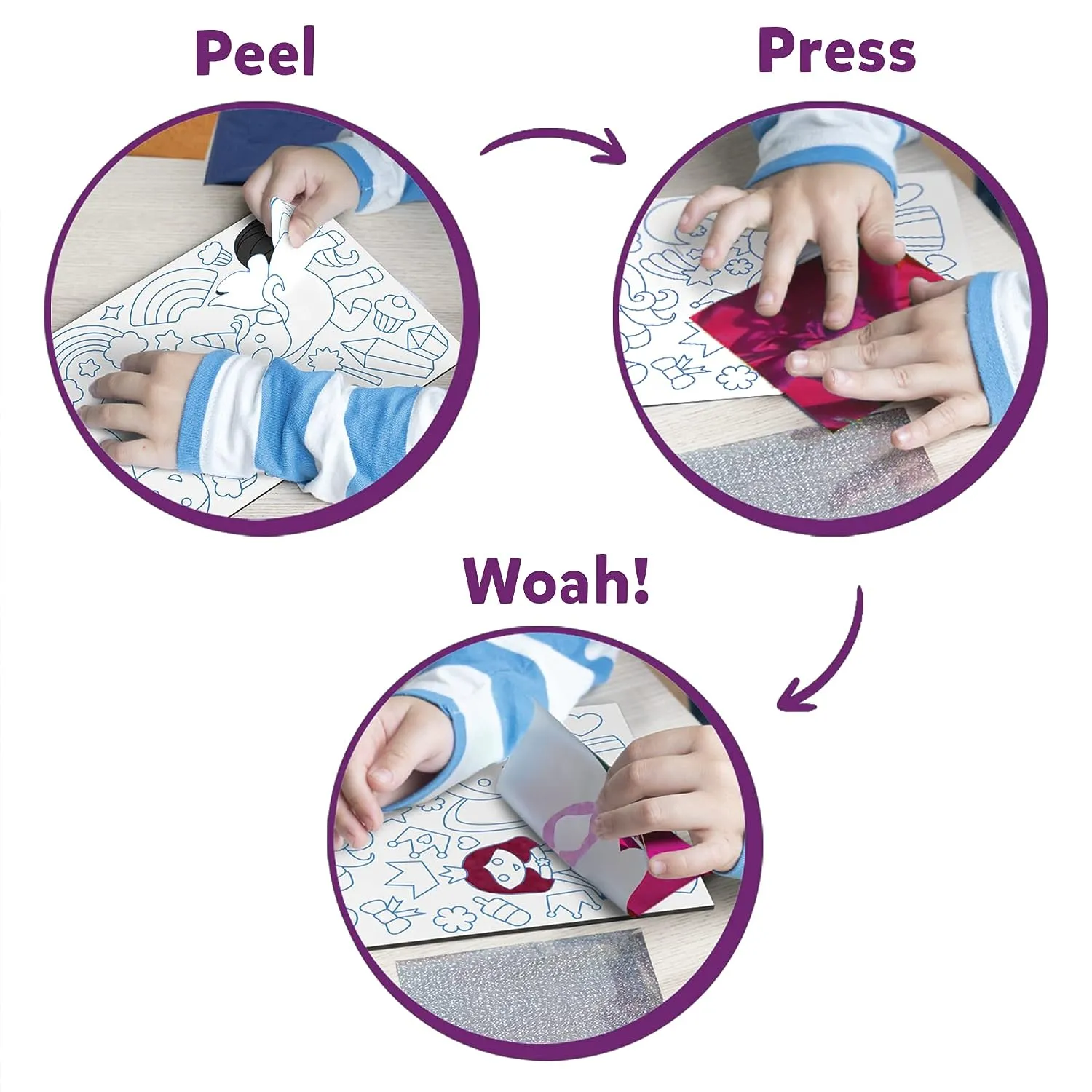 Skillmatics Foil Fun Unicorns & Princesses - Art & Craft DIY Activity Kits for Ages 4 to 9 Years