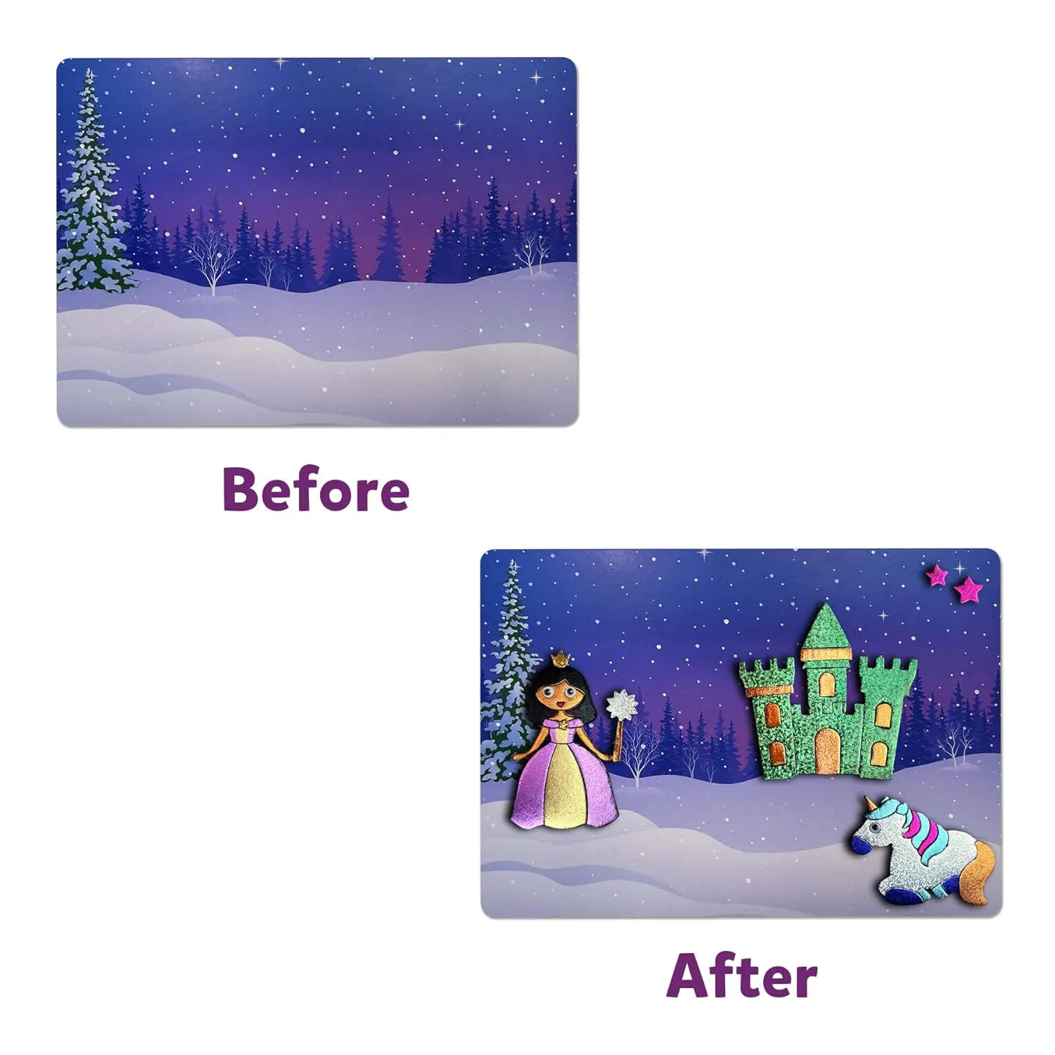Skillmatics Foil Fun Unicorns & Princesses - Art & Craft DIY Activity Kits for Ages 4 to 9 Years