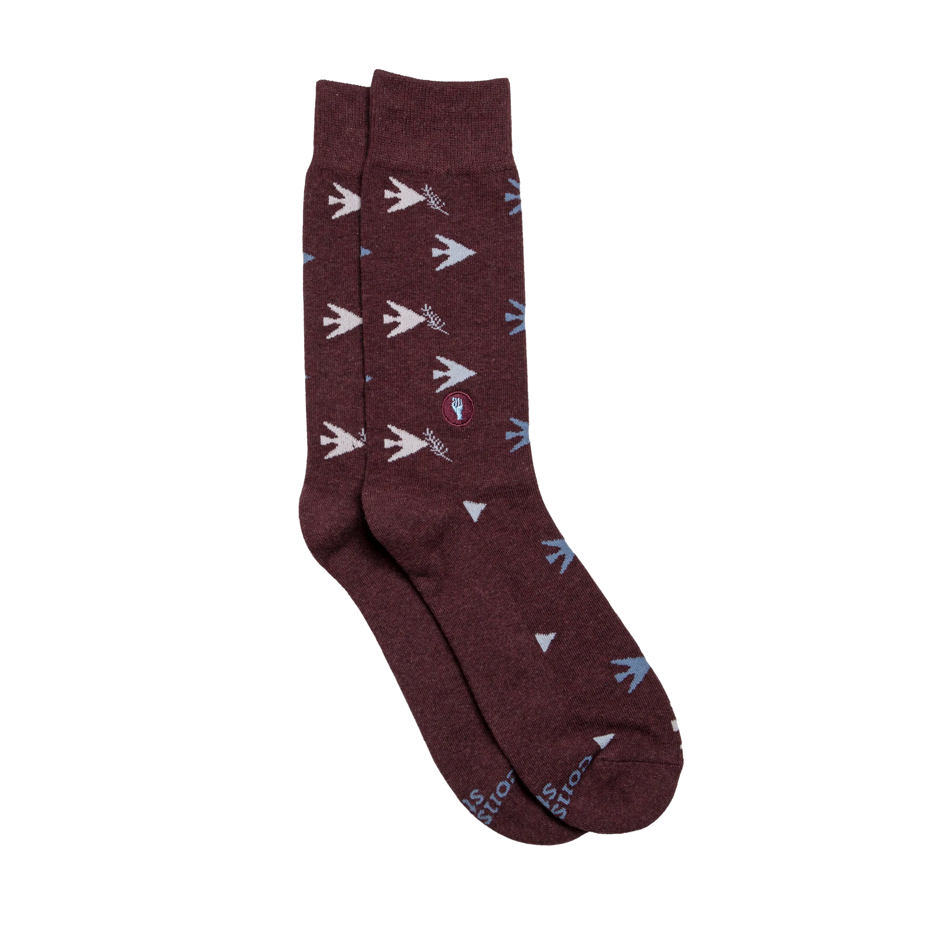 Socks that Fight for Equality (Maroon Doves)