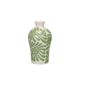 Stoneware Handpainted Vase