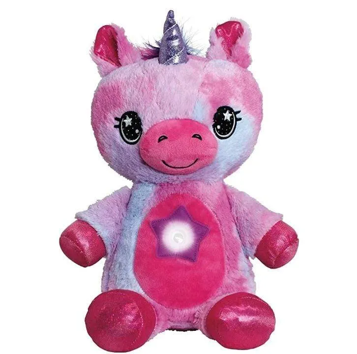 Stuffed Animal Night Light Projector Plush Toys With Light Colorful Stars Cute Stuffed Toy Girl Baby Creative Toy Birthday Gifts