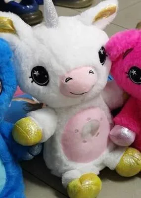 Stuffed Animal Night Light Projector Plush Toys With Light Colorful Stars Cute Stuffed Toy Girl Baby Creative Toy Birthday Gifts