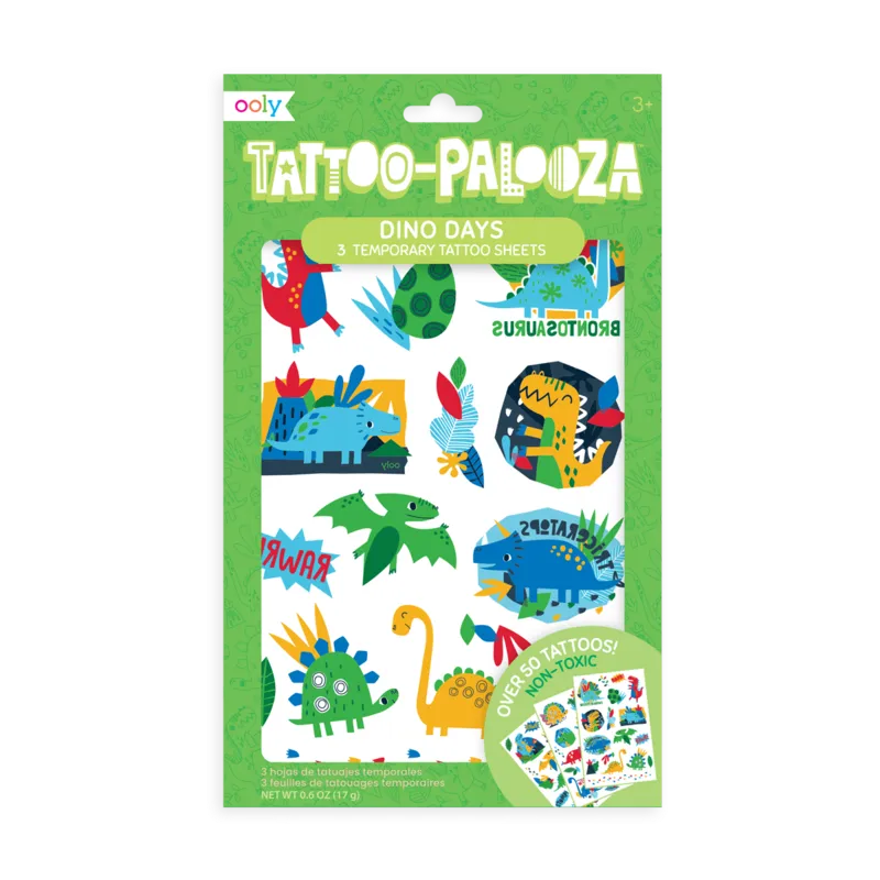 Tattoo Palooza Temporary Tattoos - Dino Days