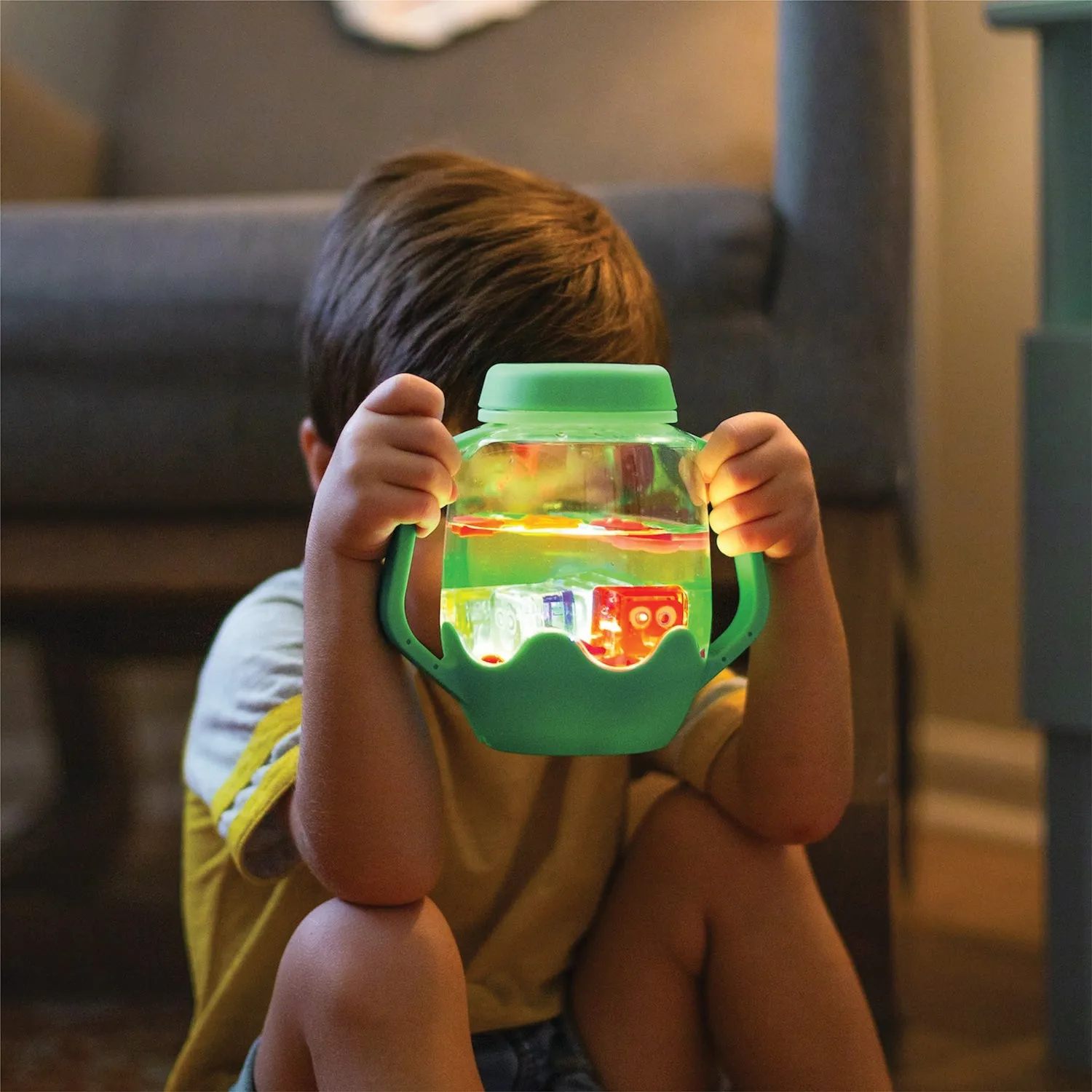 Teal Sensory Play Jar