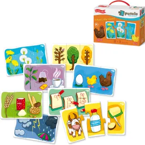 Toddler Puzzles for 2  Years - What's The Next? Triple Jigsaw - Montessori Toys - Colorful, Creative, Educational