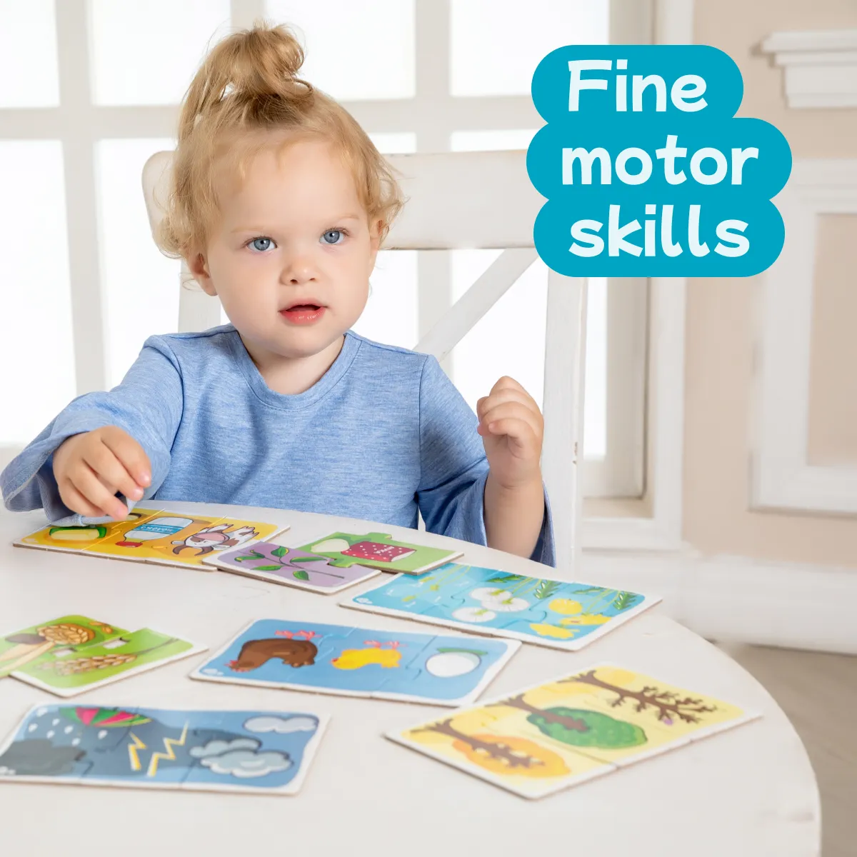 Toddler Puzzles for 2  Years - What's The Next? Triple Jigsaw - Montessori Toys - Colorful, Creative, Educational