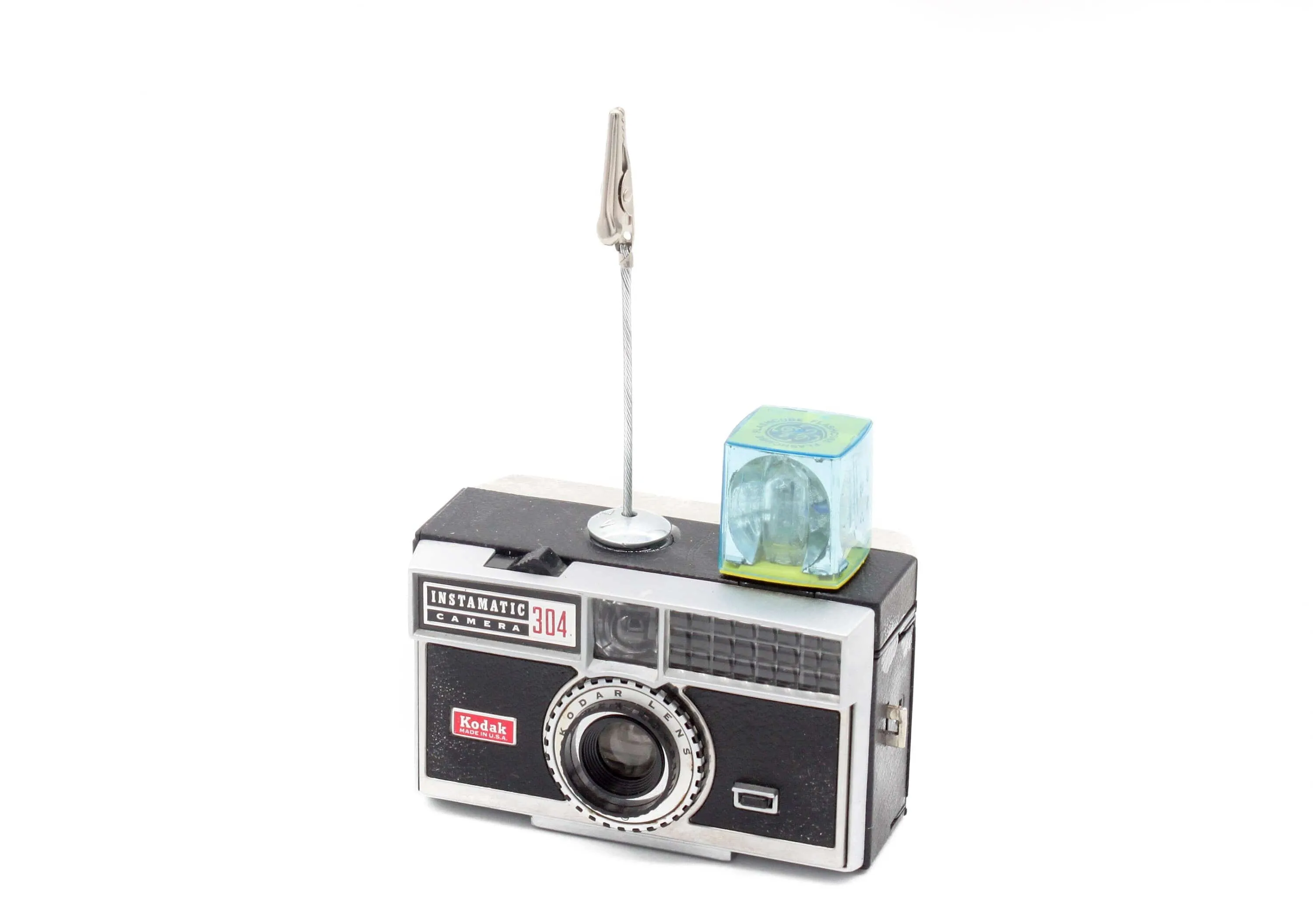 Vintage Camera Photo Holder, Kodak Instamatic 304 Camera, Place Card Holder, Photo stand, memo holder, photo display, vintage lover gift