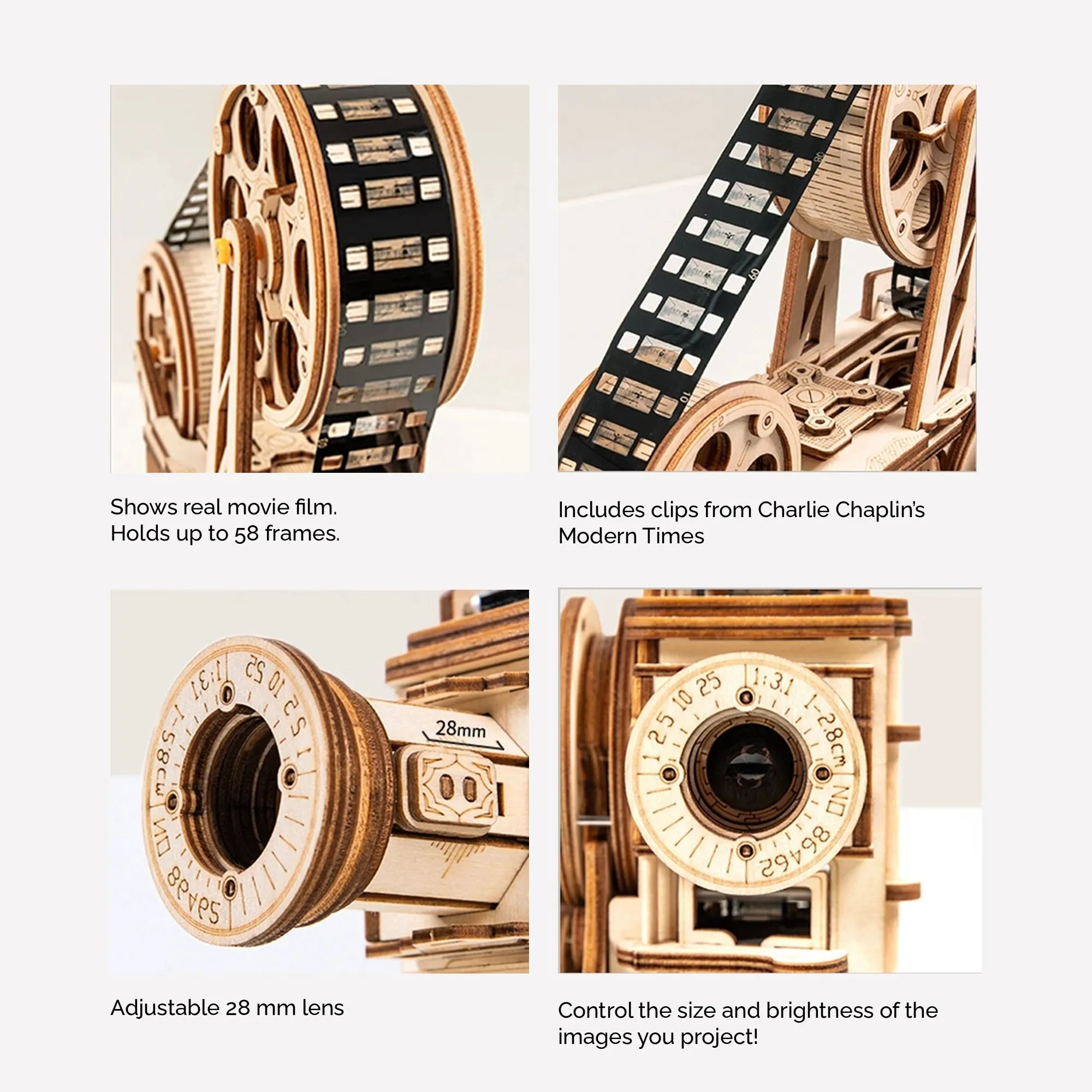 Whimsical DIY 3D Wooden Film Projector Really Works