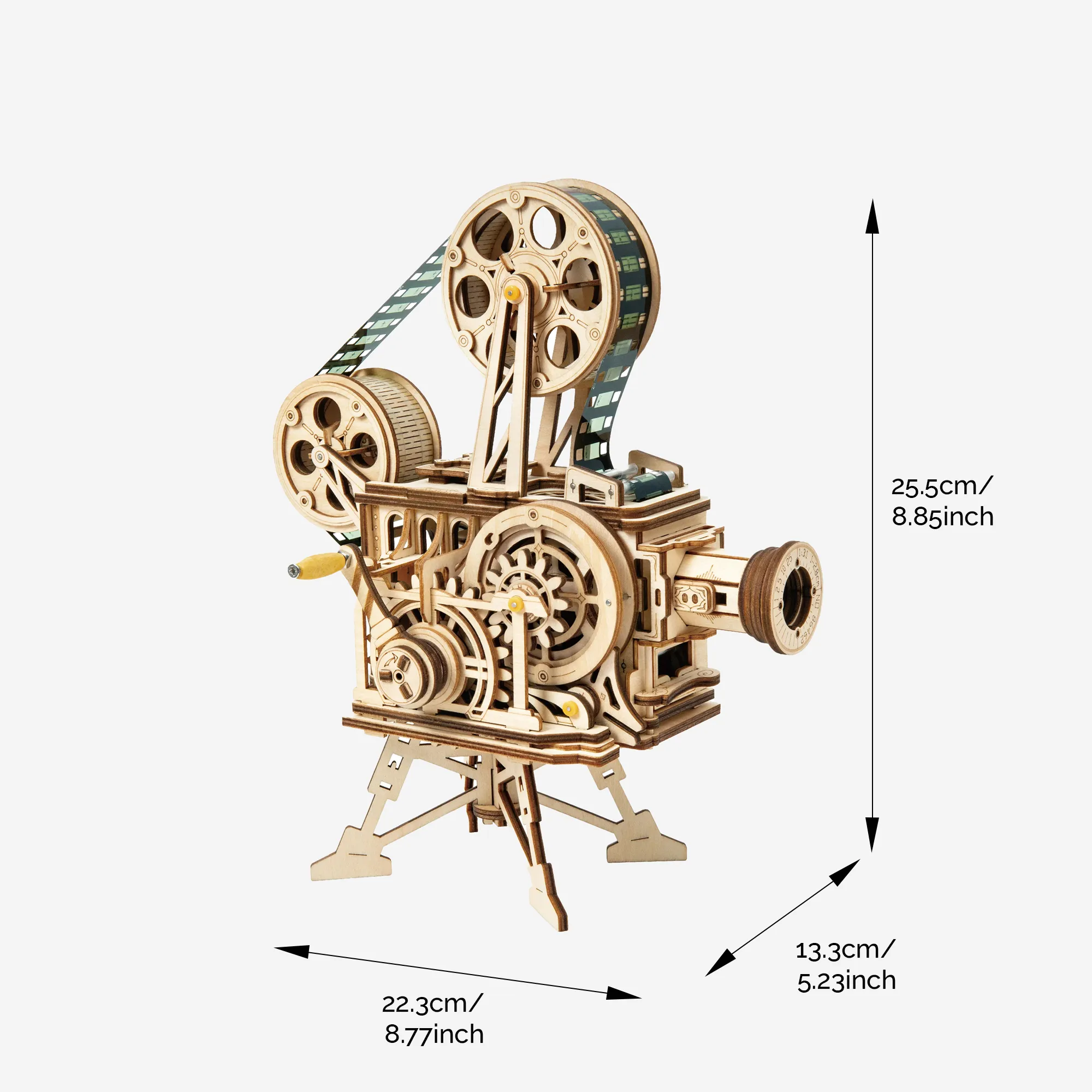 Whimsical DIY 3D Wooden Film Projector Really Works